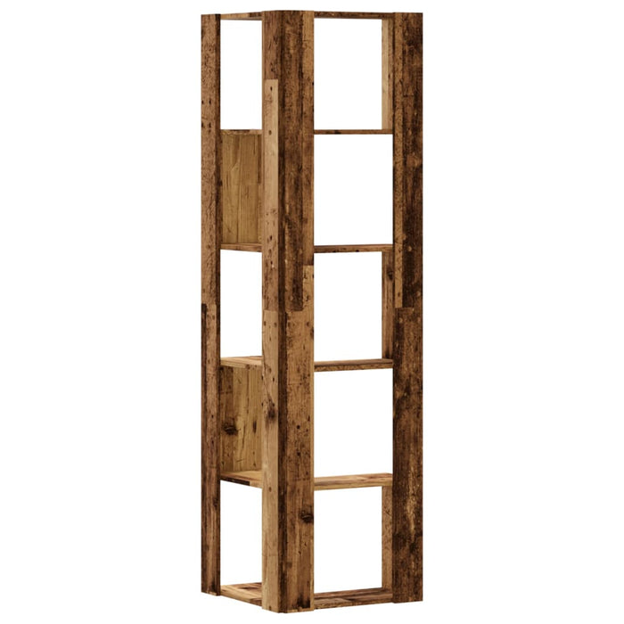 Bibliotecă 5 niveluri lemn vechi 50x50x179cm lemn prelucrat - WALTI WALTI