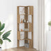 Bibliotecă 5 nivel stejar artizanal 50x50x179 cm lemn prelucrat - WALTI WALTI