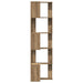 Bibliotecă 5 nivel stejar artizanal 50x50x179 cm lemn prelucrat - WALTI WALTI