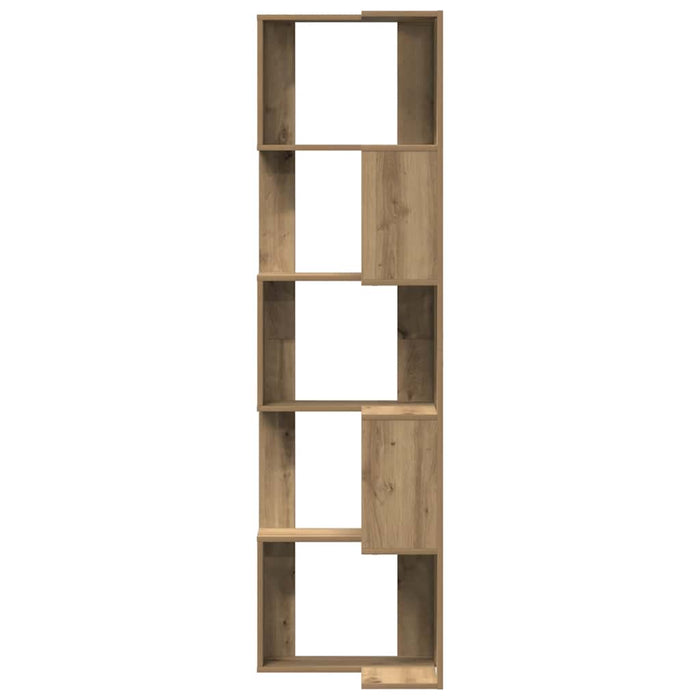 Bibliotecă 5 nivel stejar artizanal 50x50x179 cm lemn prelucrat - WALTI WALTI