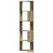 Bibliotecă 5 nivel stejar artizanal 50x50x179 cm lemn prelucrat - WALTI WALTI