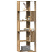 Bibliotecă 5 nivel stejar artizanal 50x50x179 cm lemn prelucrat - WALTI WALTI