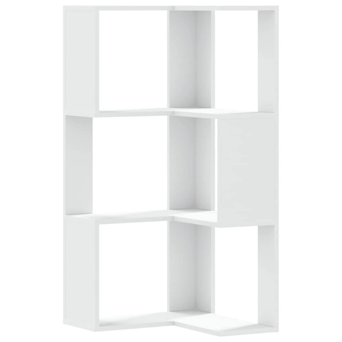 Bibliotecă 3 niveluri alb 50x50x102 cm lemn prelucrat - WALTI WALTI