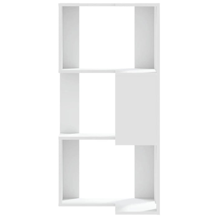 Bibliotecă 3 niveluri alb 50x50x102 cm lemn prelucrat - WALTI WALTI