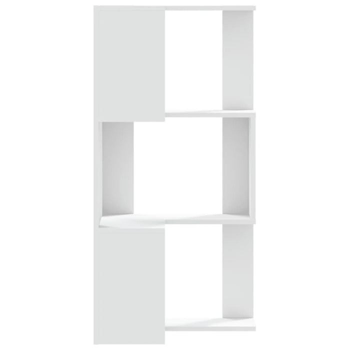 Bibliotecă 3 niveluri alb 50x50x102 cm lemn prelucrat - WALTI WALTI