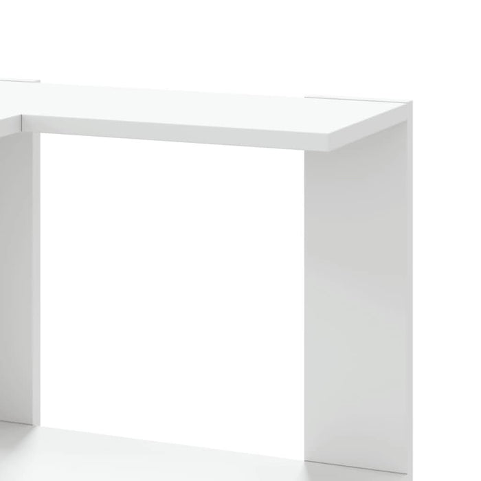 Bibliotecă 3 niveluri alb 50x50x102 cm lemn prelucrat - WALTI WALTI