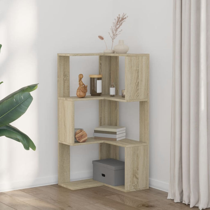 Bibliotecă 3 niveluri stejar sonoma 50x50x102 cm lemn prelucrat - WALTI WALTI