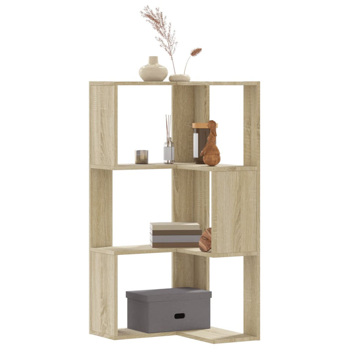 Bibliotecă 3 niveluri stejar sonoma 50x50x102 cm lemn prelucrat - WALTI WALTI