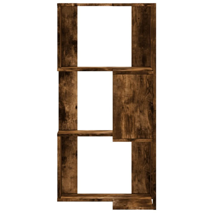 Bibliotecă 3 niveluri stejar fumuriu 50x50x102cm lemn prelucrat - WALTI WALTI