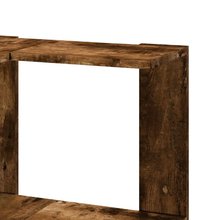 Bibliotecă 3 niveluri stejar fumuriu 50x50x102cm lemn prelucrat - WALTI WALTI