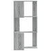 Bibliotecă cu 3 niveluri gri sonoma 50x50x102 cm lemn prelucrat - WALTI WALTI