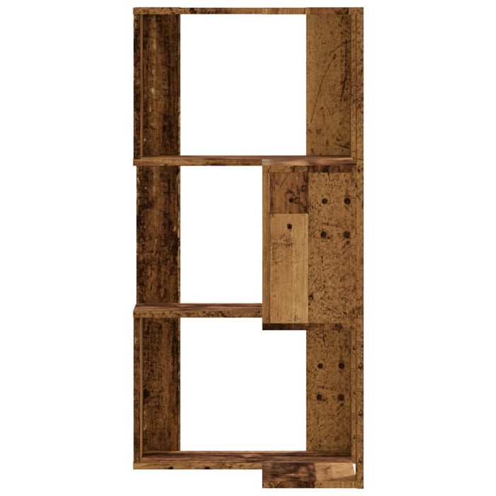 Bibliotecă 3 niveluri lemn vechi 50x50x102 cm lemn prelucrat - WALTI WALTI