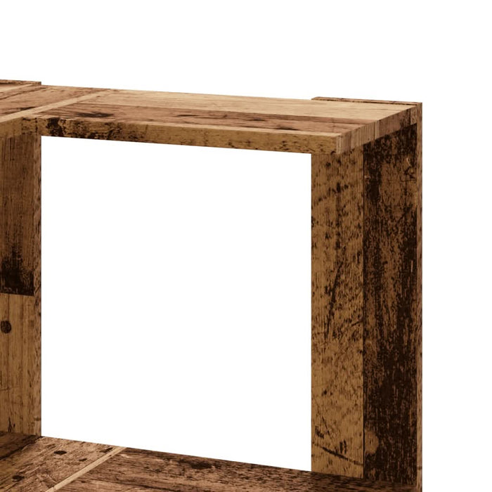 Bibliotecă 3 niveluri lemn vechi 50x50x102 cm lemn prelucrat - WALTI WALTI