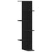 Raft colțar perete negru 36,5x36,5x140 cm lemn prelucrat - WALTI WALTI