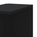 Raft colțar perete negru 36,5x36,5x140 cm lemn prelucrat - WALTI WALTI