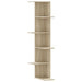 Raft colțar perete stejar sonoma 36,5x36,5x140cm lemn prelucrat - WALTI WALTI