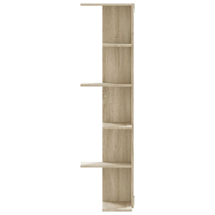 Raft colțar perete stejar sonoma 36,5x36,5x140cm lemn prelucrat - WALTI WALTI