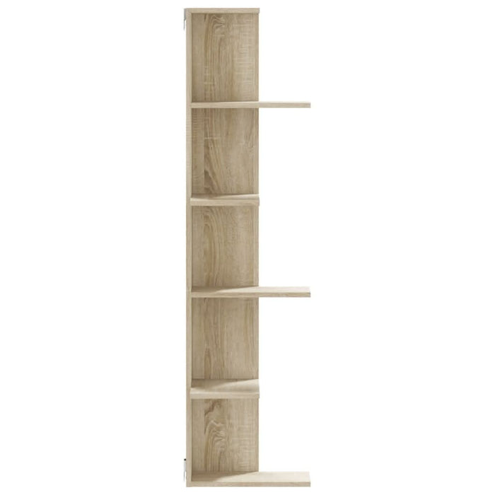 Raft colțar perete stejar sonoma 36,5x36,5x140cm lemn prelucrat - WALTI WALTI