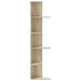 Raft colțar perete stejar sonoma 36,5x36,5x140cm lemn prelucrat - WALTI WALTI