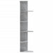 Raft colțar perete gri beton 36,5x36,5x140cm lemn prelucrat - WALTI WALTI