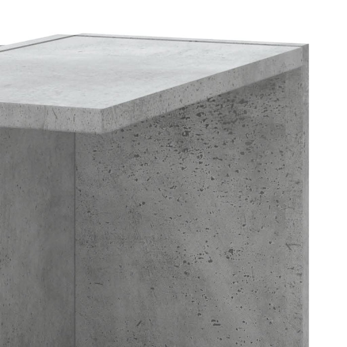 Raft colțar perete gri beton 36,5x36,5x140cm lemn prelucrat - WALTI WALTI