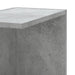 Raft colțar perete gri beton 36,5x36,5x140cm lemn prelucrat - WALTI WALTI