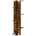 Raft colț perete stejar fumuriu 36,5x36,5x140cm lemn prelucrat - WALTI WALTI