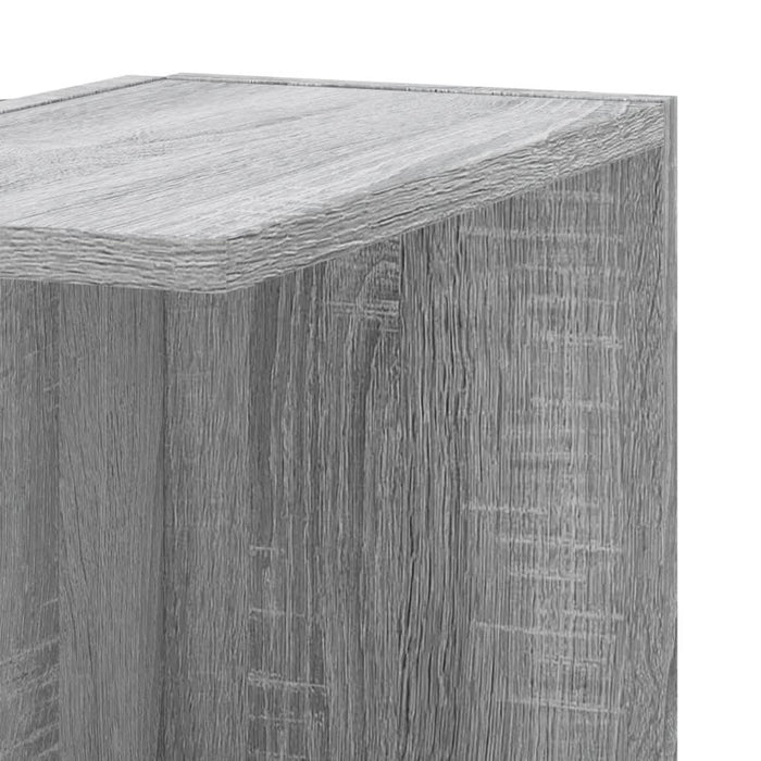 Raft colțar perete gri sonoma 36,5x36,5x140cm lemn prelucrat - WALTI WALTI