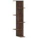 Raft colțar perete stejar maro 36,5x36,5x140cm lemn prelucrat - WALTI WALTI
