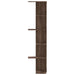 Raft colțar perete stejar maro 36,5x36,5x140cm lemn prelucrat - WALTI WALTI