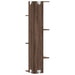 Raft colțar perete stejar maro 36,5x36,5x140cm lemn prelucrat - WALTI WALTI