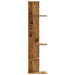 Raft colțar perete lemn vechi 36,5x36,5x140 cm lemn prelucrat - WALTI WALTI
