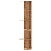 Raft colț perete stejar artizanal 36,5x36,5x140cm lemn compozit - WALTI WALTI