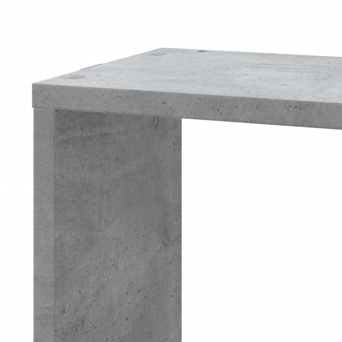 Raft colțar perete gri beton 45x45x147 cm lemn prelucrat - WALTI WALTI