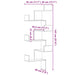 Raft colțar perete gri beton 45x45x147 cm lemn prelucrat - WALTI WALTI