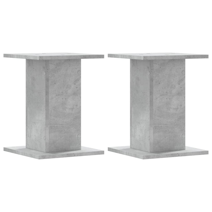 Suporturi difuzoare 2 buc. gri beton 30x30x40 cm lemn prelucrat - WALTI WALTI