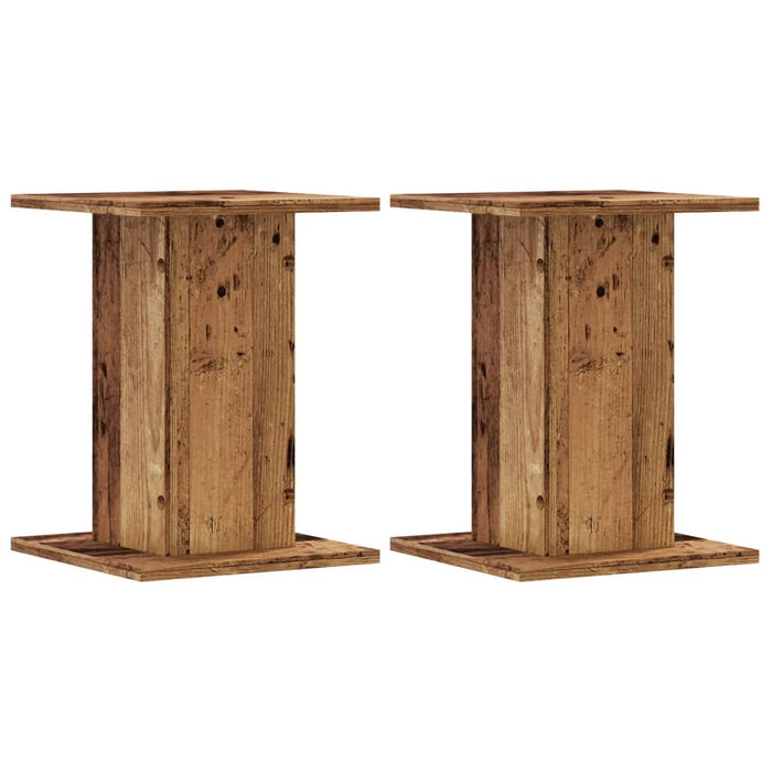Suporturi difuzoare 2 buc lemn vechi 30x30x40 cm lemn prelucrat - WALTI WALTI