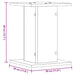 Suporturi difuzoare 2 buc lemn vechi 30x30x40 cm lemn prelucrat - WALTI WALTI