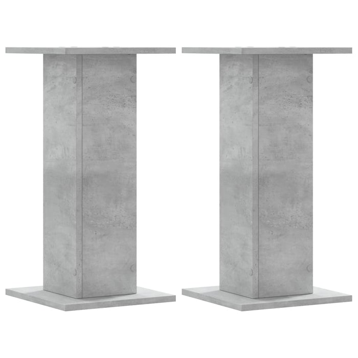 Suporturi difuzoare 2 buc. gri beton 30x30x60 cm lemn prelucrat - WALTI WALTI