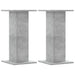 Suporturi difuzoare 2 buc. gri beton 30x30x60 cm lemn prelucrat - WALTI WALTI