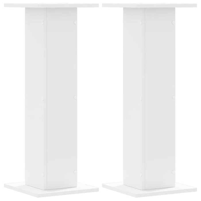 Suporturi difuzoare, 2 buc., alb, 30x30x80 cm, lemn prelucrat - WALTI WALTI