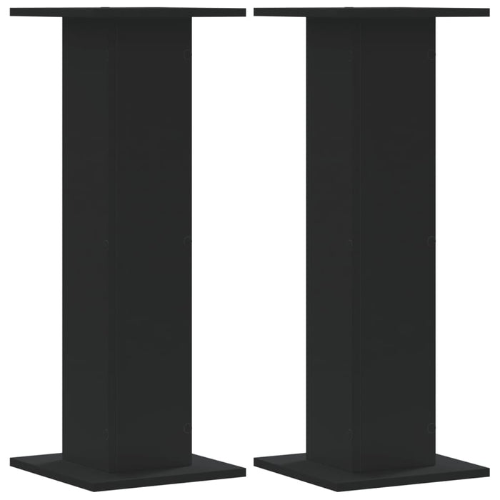 Noptiere, 2 buc., negru, 30x30x80 cm, lemn prelucrat WALTI
