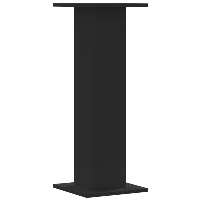 Noptiere, 2 buc., negru, 30x30x80 cm, lemn prelucrat WALTI
