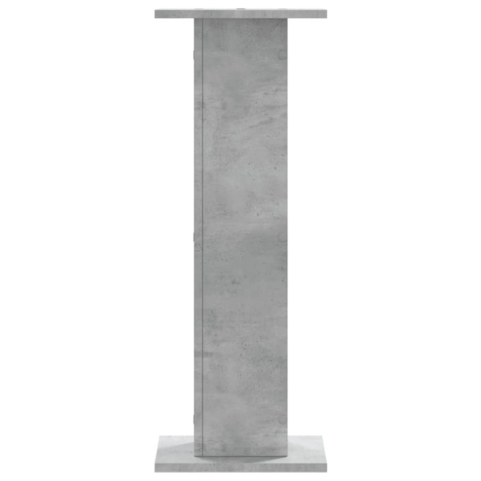 Noptiere, 2 buc., gri beton, 30x30x80 cm, lemn prelucrat WALTI