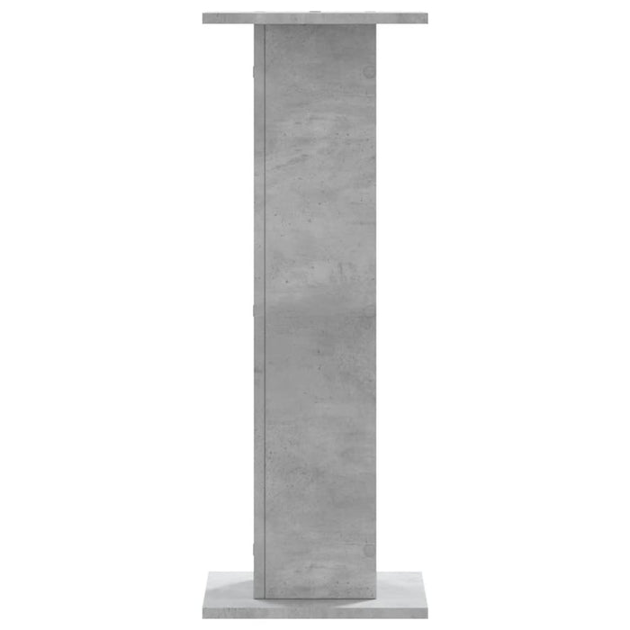 Noptiere, 2 buc., gri beton, 30x30x80 cm, lemn prelucrat WALTI