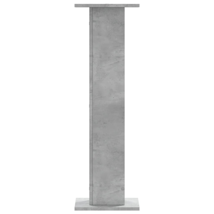 Noptiere, 2 buc., gri beton, 30x30x95 cm, lemn prelucrat WALTI