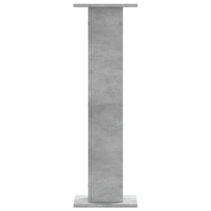 Noptiere, 2 buc., gri beton, 30x30x95 cm, lemn prelucrat WALTI