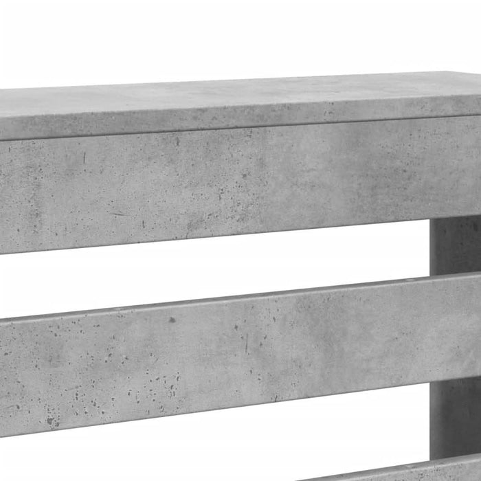 Mască pentru calorifer, gri beton, 78x20x82 cm, lemn prelucrat - WALTI WALTI