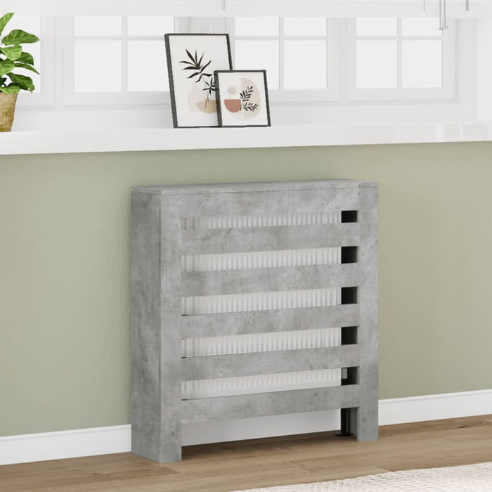 Mască pentru calorifer, gri beton, 78x20x82 cm, lemn prelucrat - WALTI WALTI