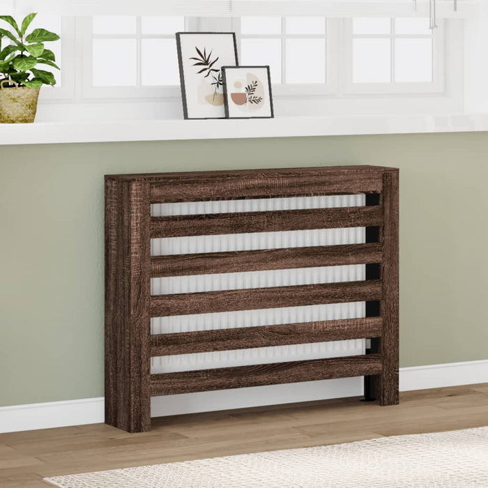 Mască pentru calorifer stejar maro 104x20x82 cm lemn prelucrat - WALTI WALTI